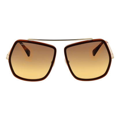 Max Mara Brown Metal Sunglasses
