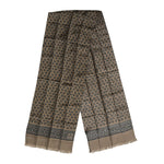 Dolce & Gabbana Brown Printed Neck Warmer Men Foulard Scarf