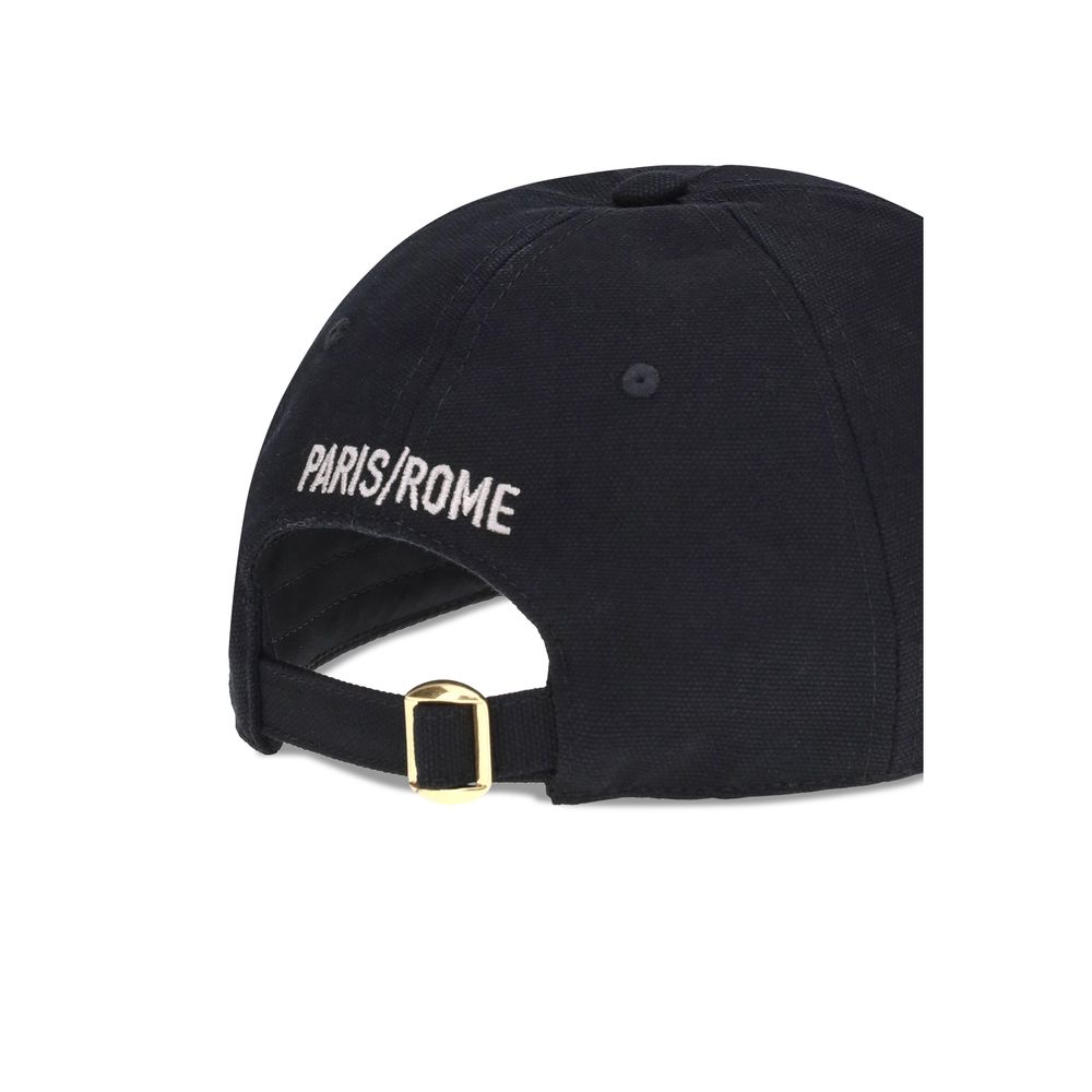 Valentino Garavani Black Cotton Cap (Baseball Hat)