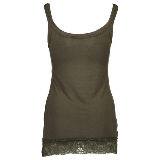 Silvian Heach Green Cotton Women Tank