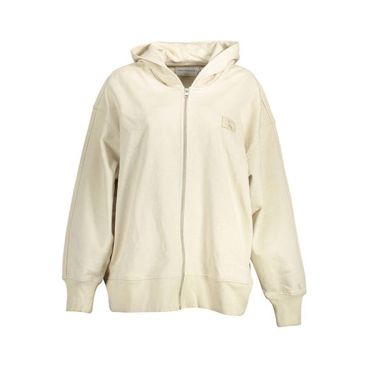 Calvin Klein Beige Cotton Women Sweater CA-15139-XS