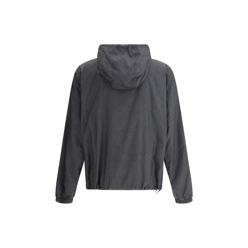 Versace Black Polyester Shell Jacket