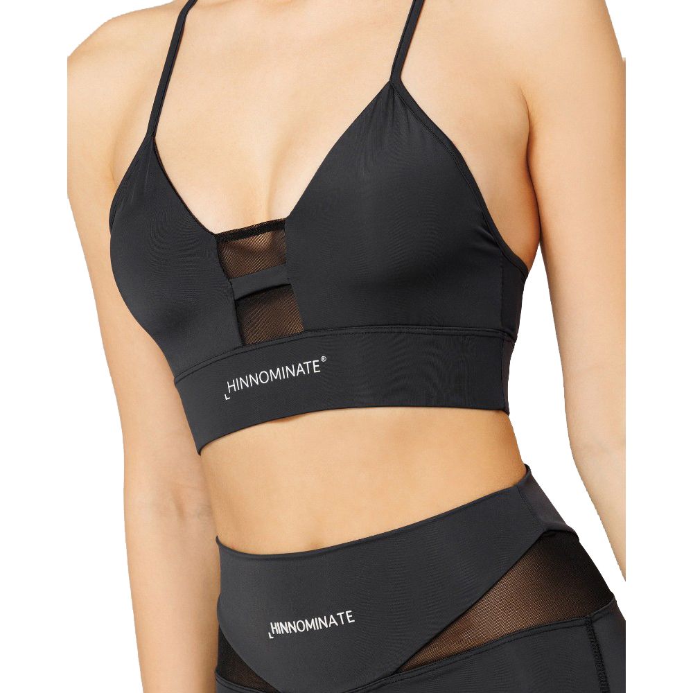 Hinnominate Black Nylon T-Shirt