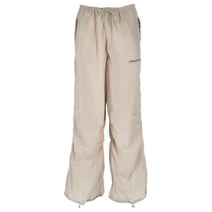 Hinnominate Beige Nylon Women's High-Waisted Trouser