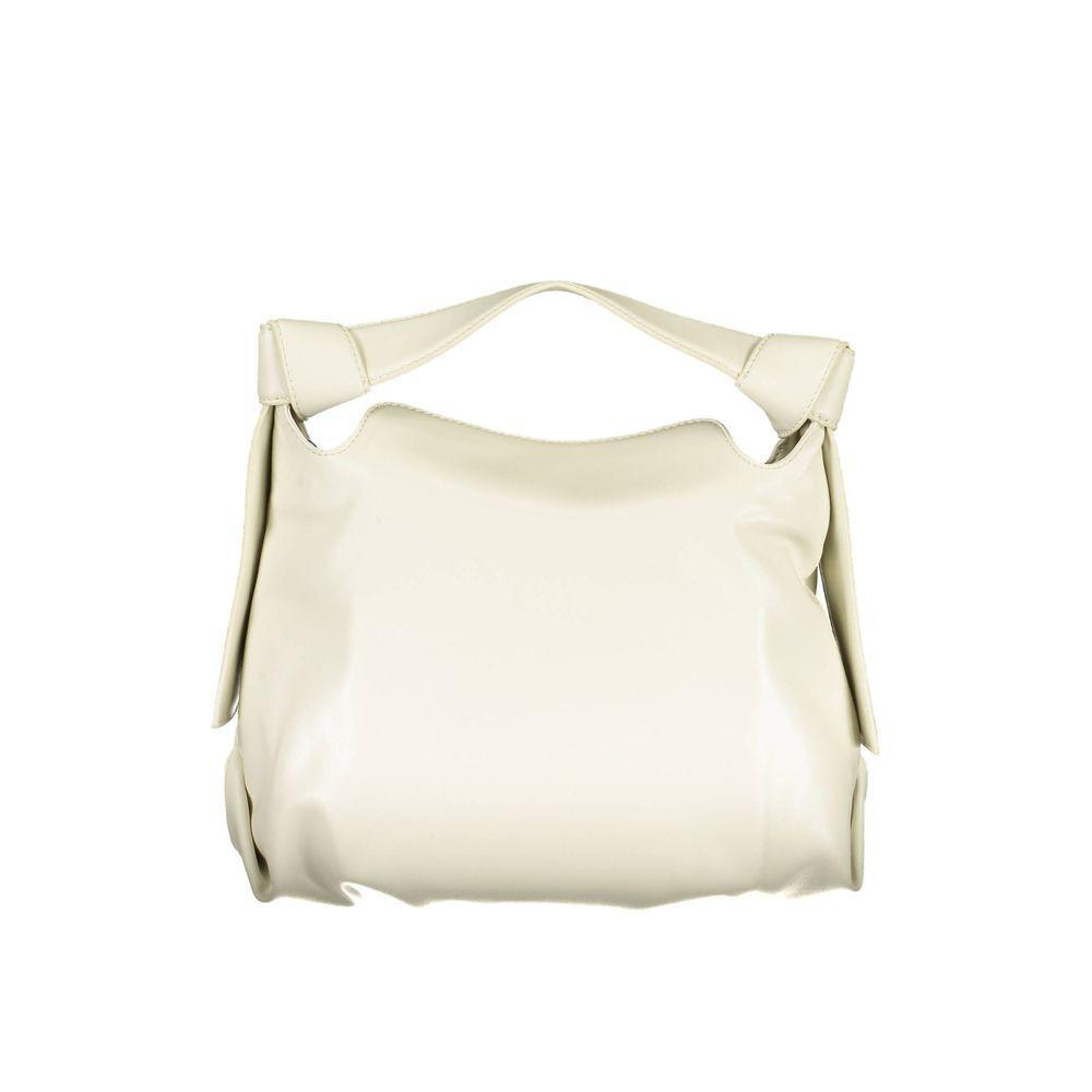 Front view with bag zipped and handles upright.