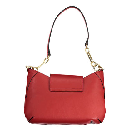 Mario Valentino Red Polyethylene Women Handbag with removable handle and adjustable strap