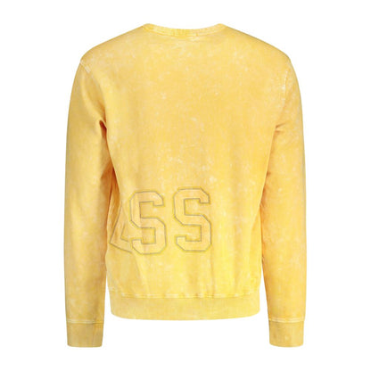 Guess Jeans Yellow Cotton Sweatshirt
