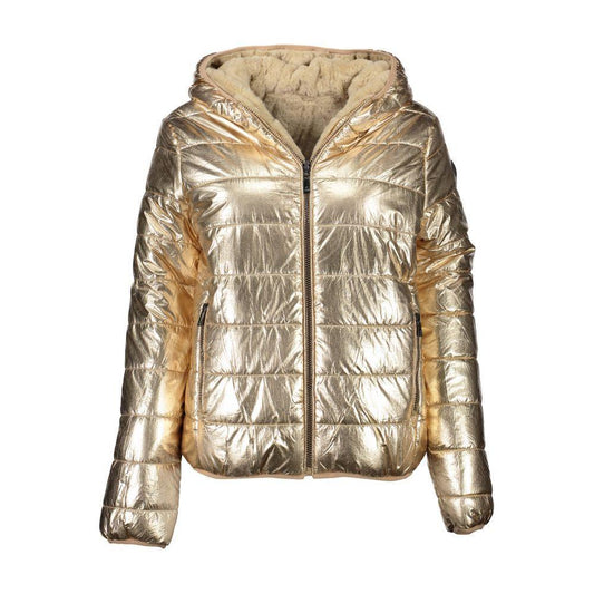 U.S. POLO ASSN. Gold Nylon Jackets & Coat