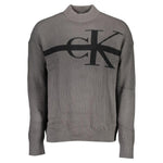 Calvin Klein Gray Cotton Sweater CA-16671-XXL