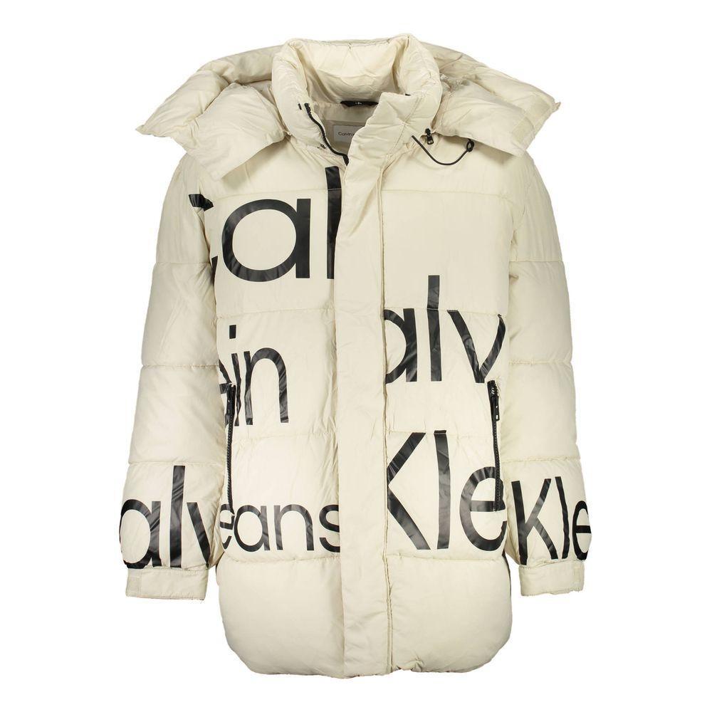 Calvin Klein Beige Polyester Jacket CA-16729-XL