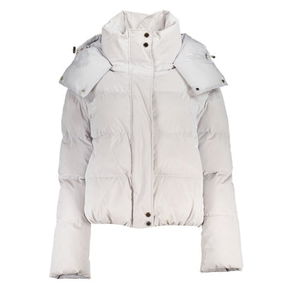 Patrizia Pepe Bianco Poliuretano Women's Jacket