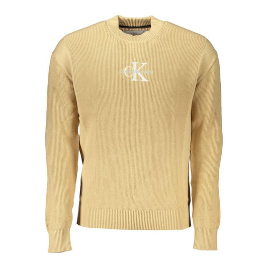 Calvin Klein Beige Cotton Sweater CA-27219-XL