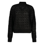 Guess Jeans Black Alpaca Leather Sweater