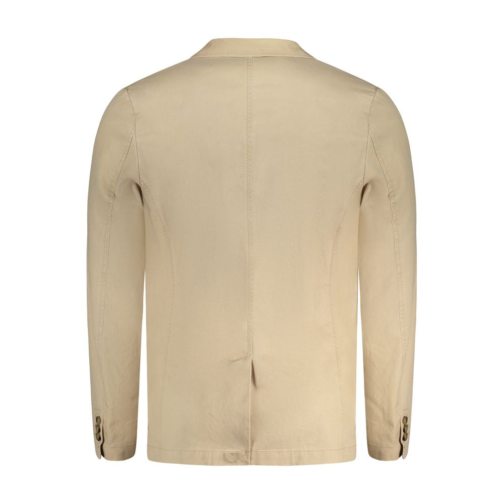 Guess Jeans Beige Cotton Jacket GU-33214-S