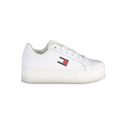 Tommy Hilfiger White Polyester Sneaker