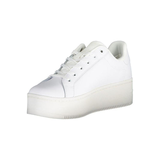 Tommy Hilfiger White Polyester Sneaker