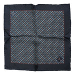 Dolce & Gabbana Blue Cocktail Silk Square Foulard Scarf