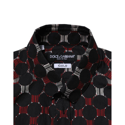 Dolce & Gabbana Multicolor Cotton GOLD Long Sleeves Shirt