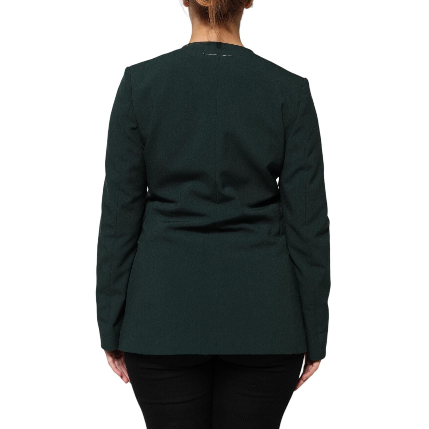 Front view with bag zipped and handles upright.