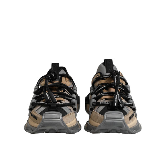 Dolce & Gabbana Multicolor Panelled Space Sneakers Shoes
