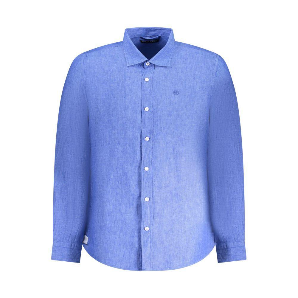North Sails Blue Linen Shirt NO-38886-M