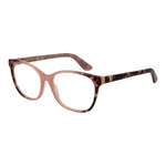 Alt Tag: Guess Pink Women Glasses Frame in rose acetate with full-rim rectangle style, size 53-15-140, includes branded case.