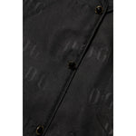 Dolce & Gabbana Black Silk DG Embroidery Long Sleeves Top