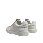 Dolce & Gabbana White Miami Leather Low Top Men Sneakers Shoes MV7448-41