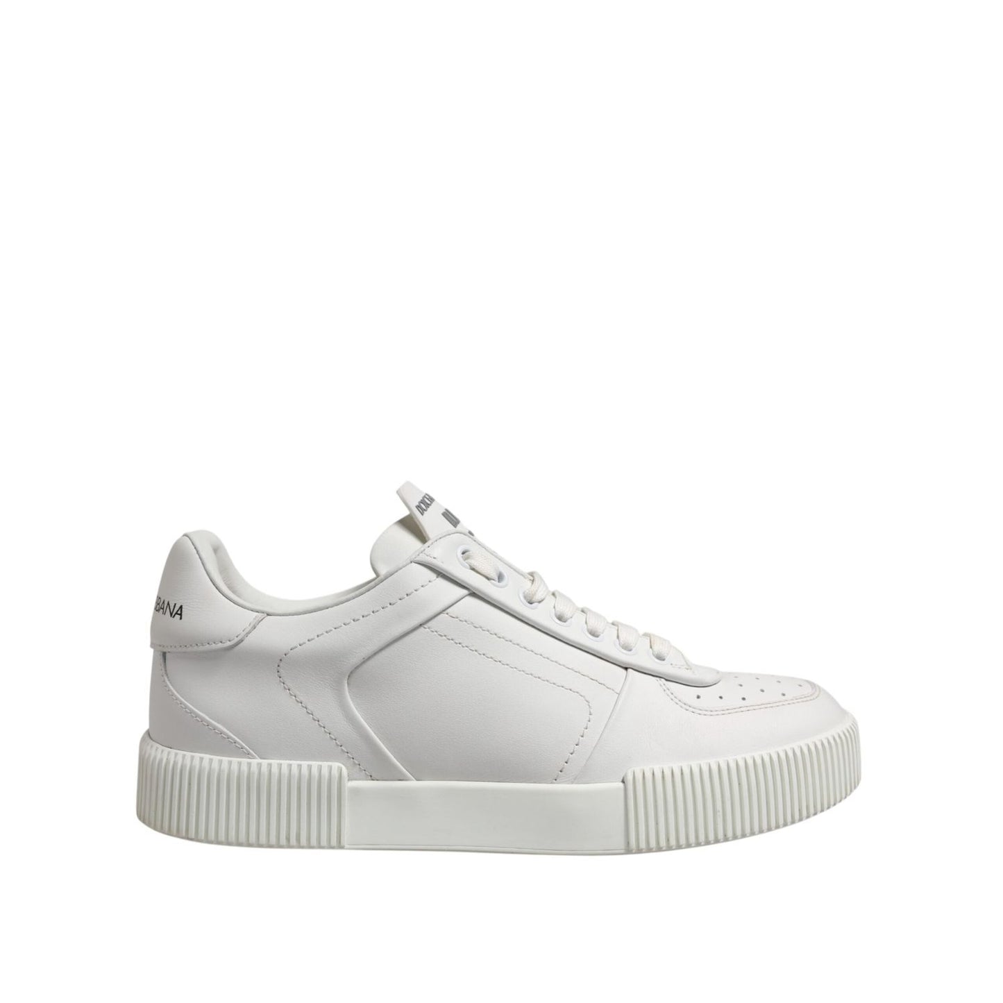 Dolce & Gabbana White Miami Leather Low Top Men Sneakers Shoes MV7448-41