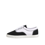 Dolce & Gabbana Black Cotton Canvas Lace Up Men Sneakers Shoes
