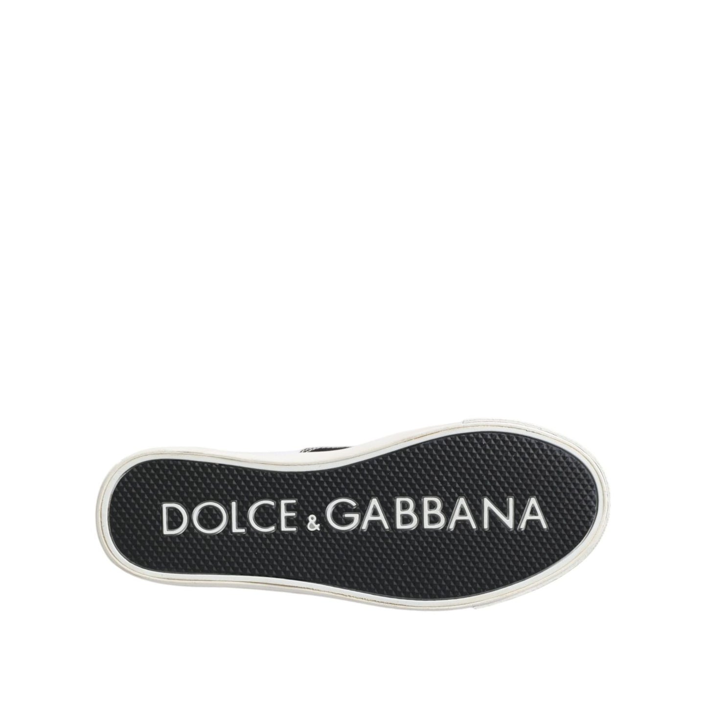 Dolce & Gabbana Black Cotton Canvas Lace Up Men Sneakers Shoes