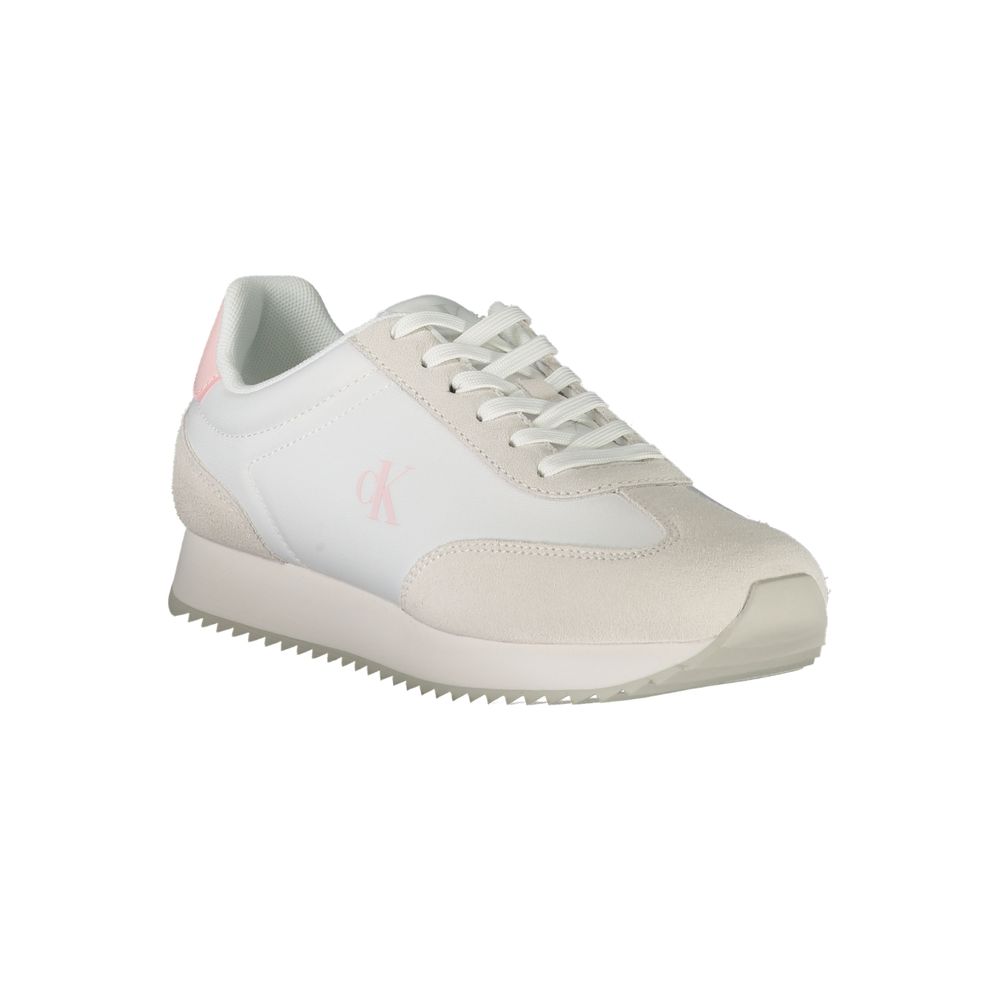 Calvin Klein White Polyester Sneaker
