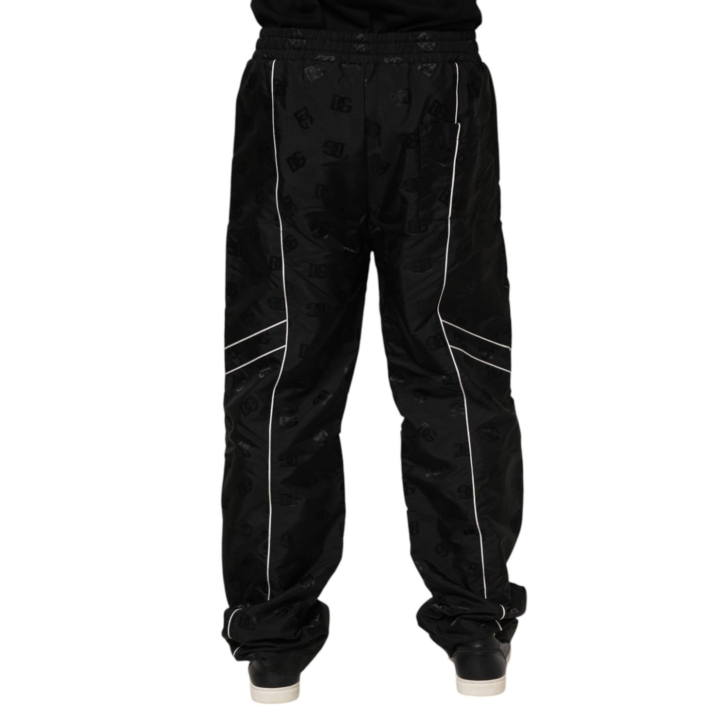 Dolce & Gabbana Black Cotton Straight Jogger Sweatpants Pants