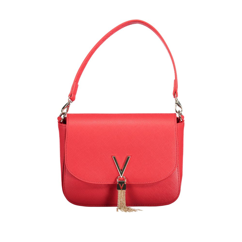 Mario Valentino Red Polyethylene Handbag with removable strap and external pocket