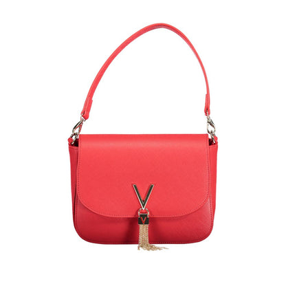 Mario Valentino Red Polyethylene Handbag with removable strap and external pocket
