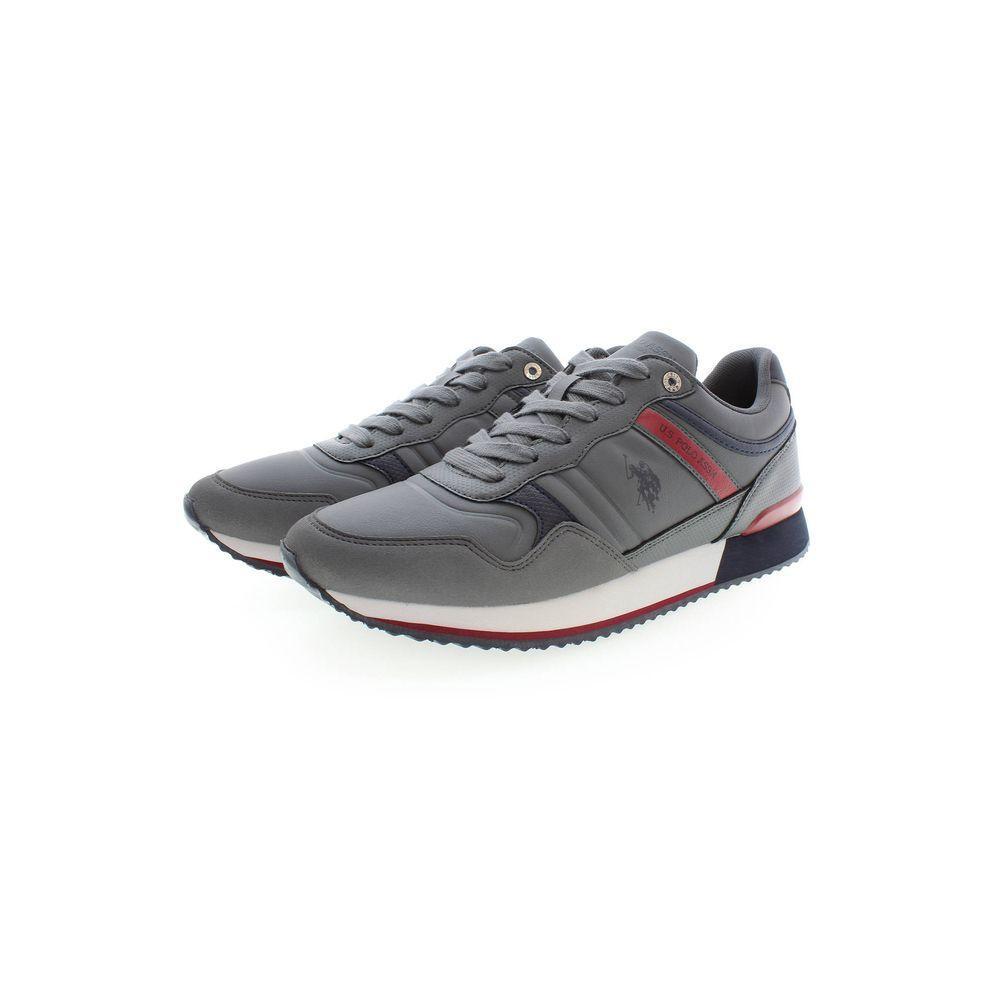 U.S. POLO ASSN. Gray Polyester Sneaker US-14575-EU40/US7