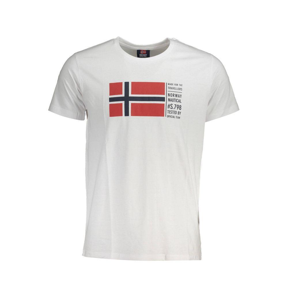 Norway 1963 White Cotton T-Shirt NO-20817-XL