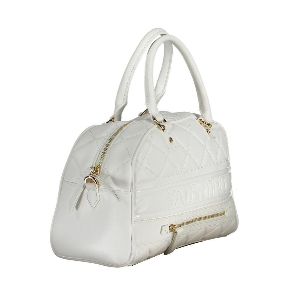Front view with bag zipped and handles upright.