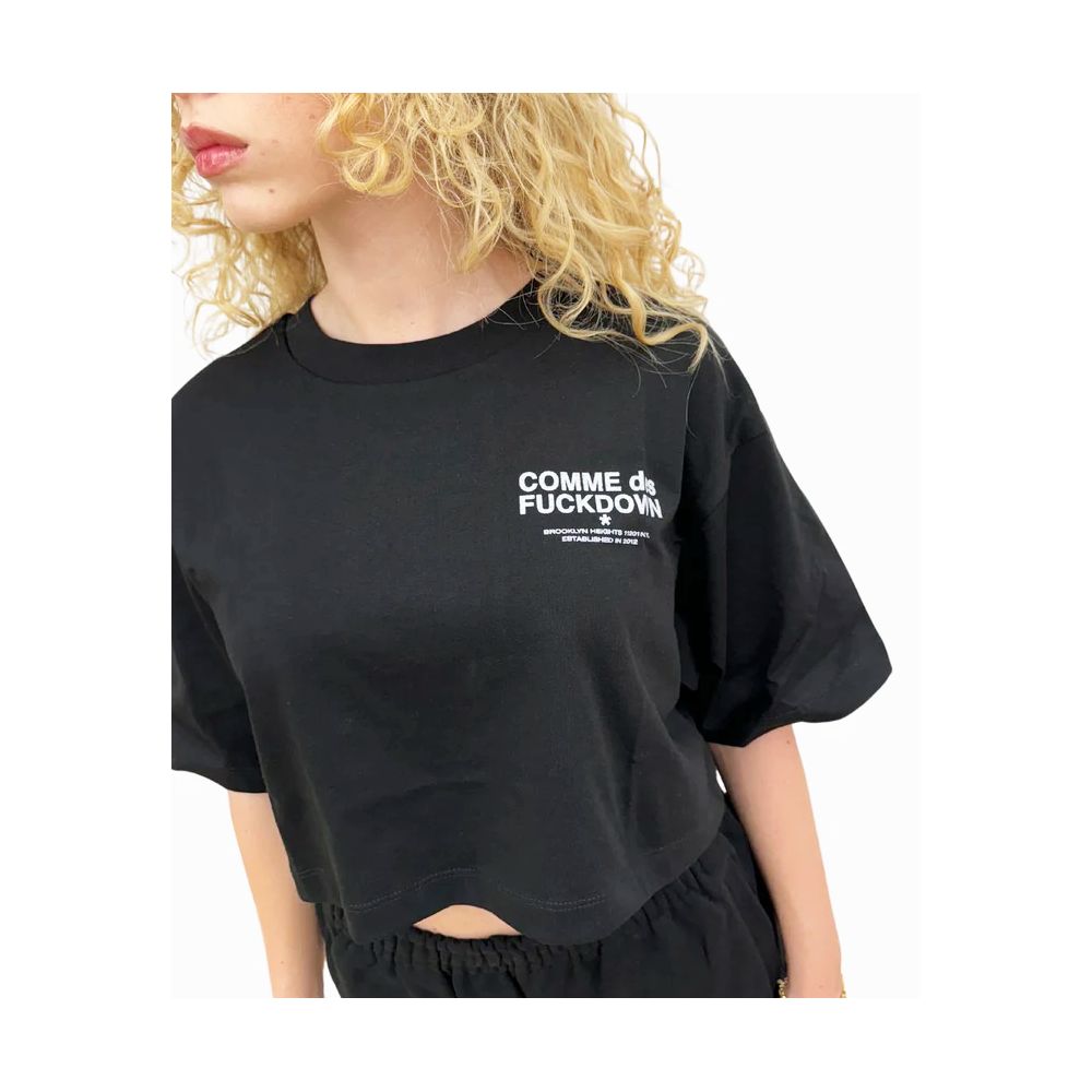 Comme Des Fuckdown Black Cotton T-Shirt