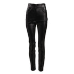 Dolce & Gabbana Black Cotton Stretch Silver Lurex Thread Pants