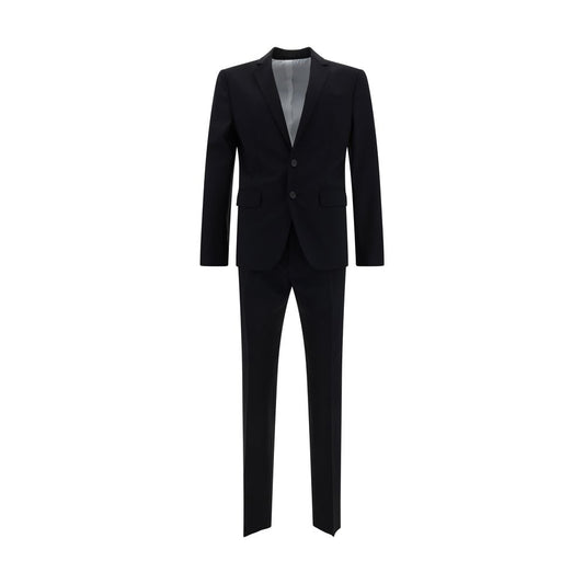 Dsquared² Black Fleece Wool Two-Piece Suit