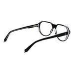 Guess Black Men Glasses Frame in black acetate aviator style with full-rim design, spring hinge, and demo lenses. Size 56-14-145.