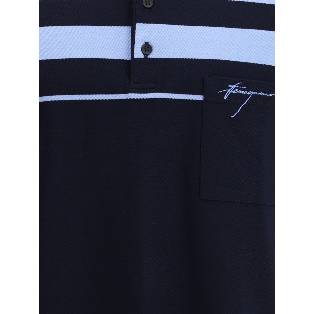 Ferragamo Striped Polo Shirt
