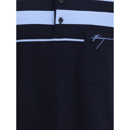 Ferragamo Striped Polo Shirt