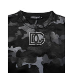 Dolce & Gabbana Black Camouflage Pullover Sweatshirt Sweater
