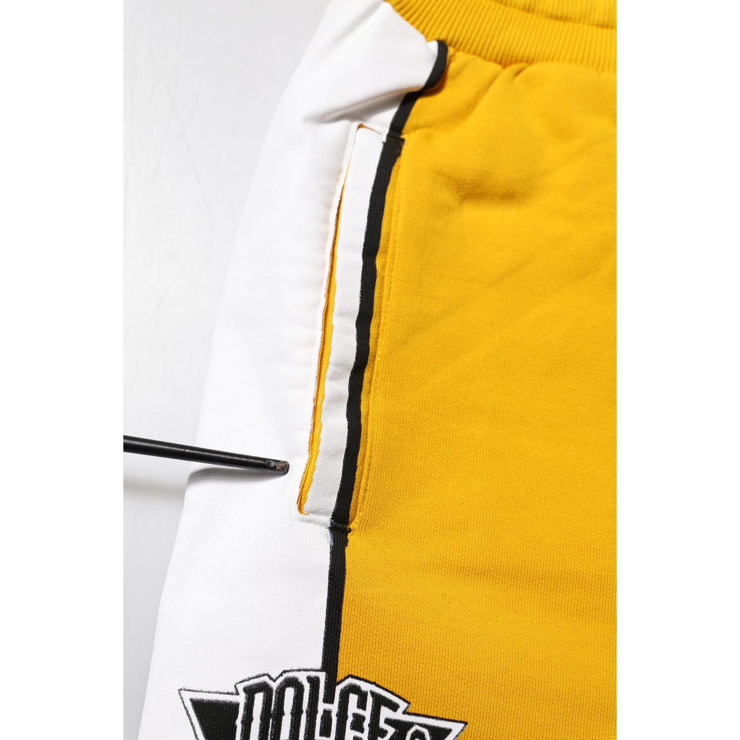 Dolce & Gabbana Yellow Cotton Sweatpant Jogger Trouser Pants