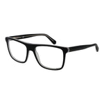 Guess Black Men Glasses Frame in acetate with full-rim rectangle style and demo lenses, size 54-16-145.