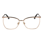 Front view of Guess Rose Gold Women Glasses Frame with full-rim butterfly design, metal construction, and demo lenses.