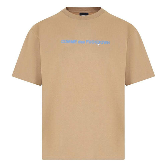 Comme Des Fuckdown Brown Cotton T-Shirt