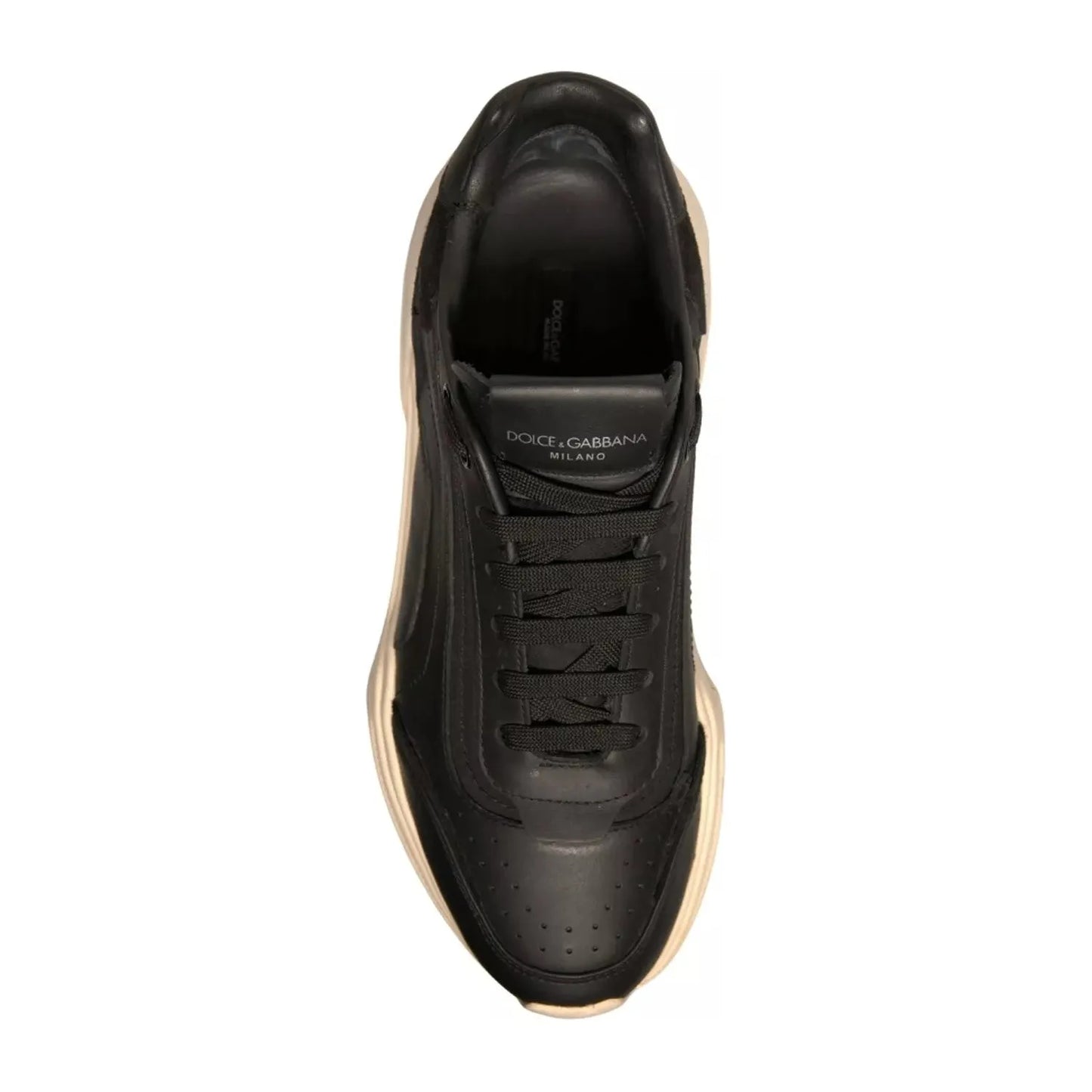 Dolce & Gabbana Black White Daymaster Low Top Sneaker Shoe